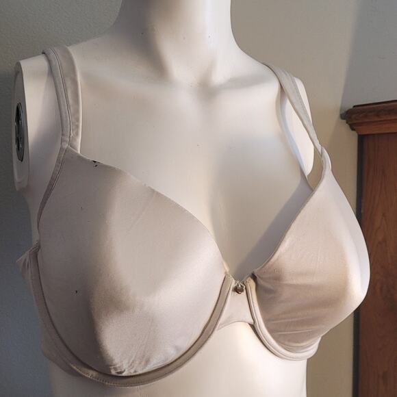 WARNER’S 01581 Easy Does It Underwire Bra 40D Beige Full Coverage Plus Size - Picture 8 of 8
